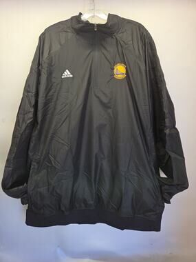 Adidas Golden State Warriors quarter-zip sideline jacket Mens 4XT